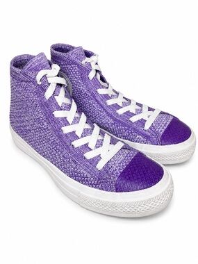 Converse Chuck Taylor All Star Lunarlon Knit High Tops Purple 8.5